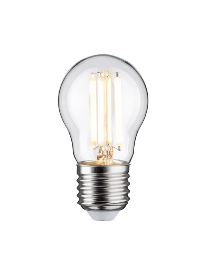Eco-Line Filament 230V LED Tropfen E27 1er-Set 80 mm 525lm 2,5W 3000K Klar A
