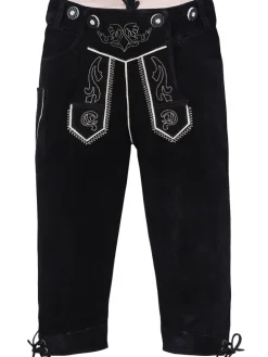 Edelnice Kinder Trachtenlederhose in schwarz