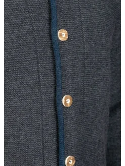 Edelnice Trachten Strickjacke Felix anthrazit in anthrazit
