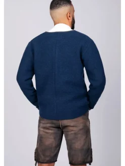Edelnice Trachten Strickjacke Felix königsblau in blau