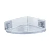 Edelstahl-Eckablage "Quadro"  - (B)28 x (H)8,5 x (T)19,5 cm