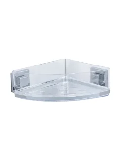 Edelstahl-Eckablage "Quadro"  - (B)28 x (H)8,5 x (T)19,5 cm
