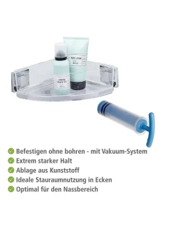 Edelstahl-Eckablage 