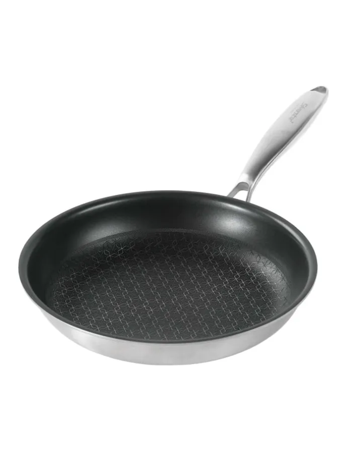 Edelstahlpfanne Bratpfanne | ohne Deckel in Silber