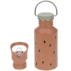 Edelstahl-Trinkflasche 500 ml - Happy Prints in braun