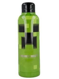 Edelstahl-Trinkflasche "Minecraft" in Grau - 515 ml