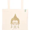 Einkaufstasche "Omm for you" in Creme - (B)37 x (H)38 x (T)13 cm