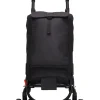 Einkaufstrolley in Schwarz - (B)60 x (H)113 x (T)40 cm