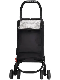 Einkaufstrolley in Schwarz - (B)60 x (H)113 x (T)40 cm