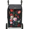 Einkaufstrolley in Schwarz - (B)41 x (H)100 x (T)36 cm