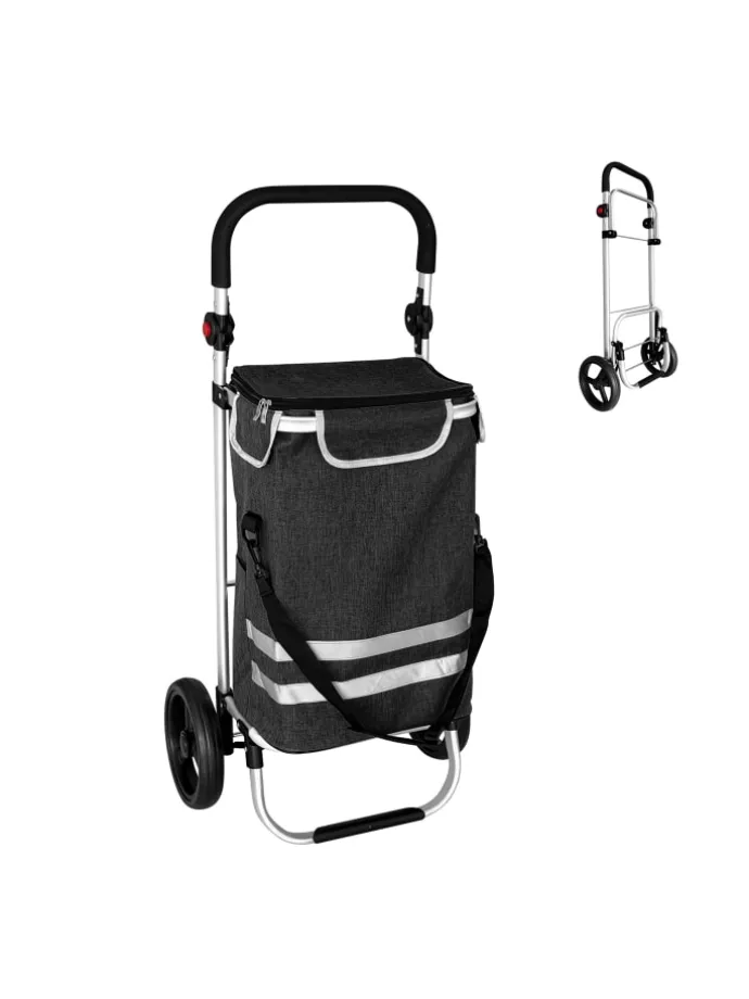 Einkaufstrolley in Schwarz - 45 l