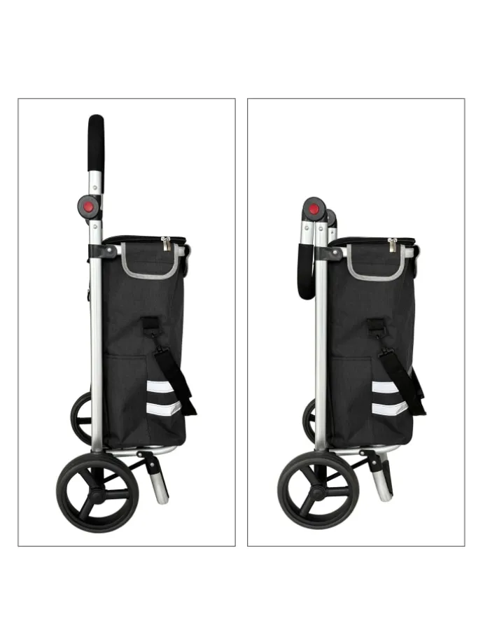 Einkaufstrolley in Schwarz - 45 l