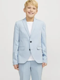 Einreihiger Blazer in Chambray Blue