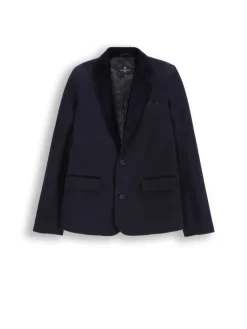 Einreihiger blazer in dunkelblau