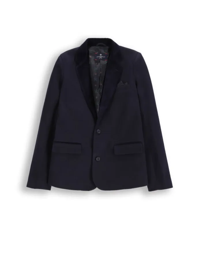 Einreihiger blazer in dunkelblau