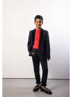 Einreihiger blazer in dunkelblau