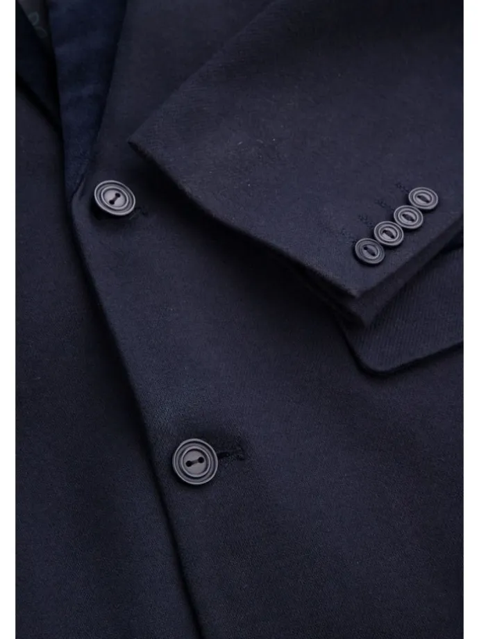 Einreihiger blazer in dunkelblau