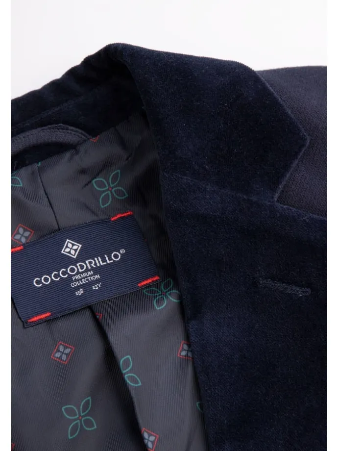 Einreihiger blazer in dunkelblau
