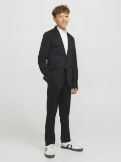Einreihiger Blazer und Hose in Black