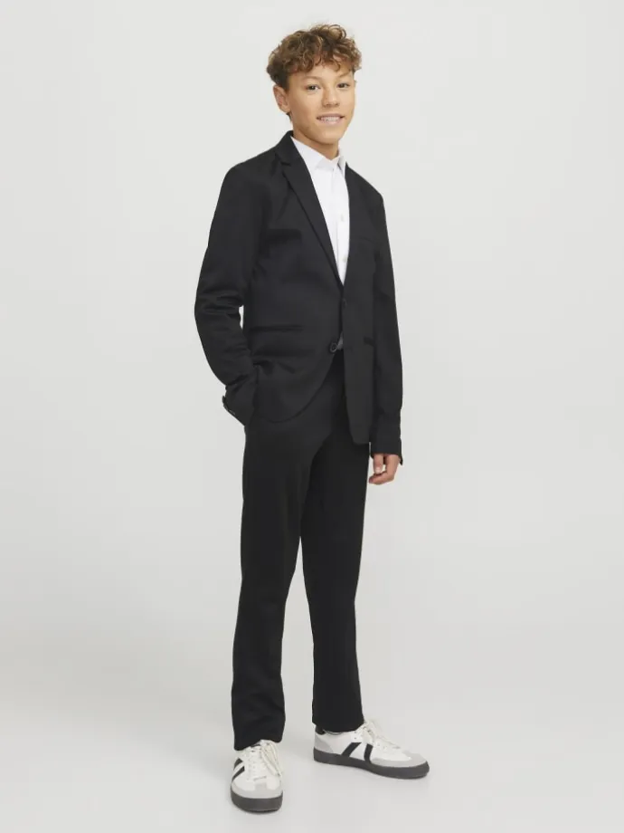 Einreihiger Blazer und Hose in Black