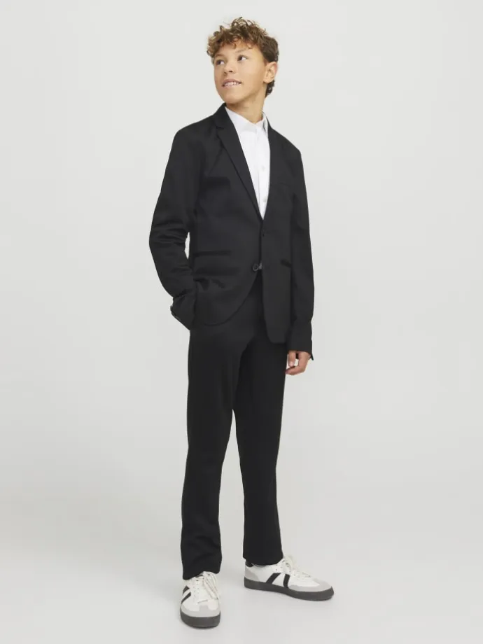 Einreihiger Blazer und Hose in Black