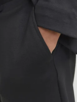 Einreihiger Blazer und Hose in Black
