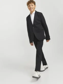 Einreihiger Blazer und Hose in Black