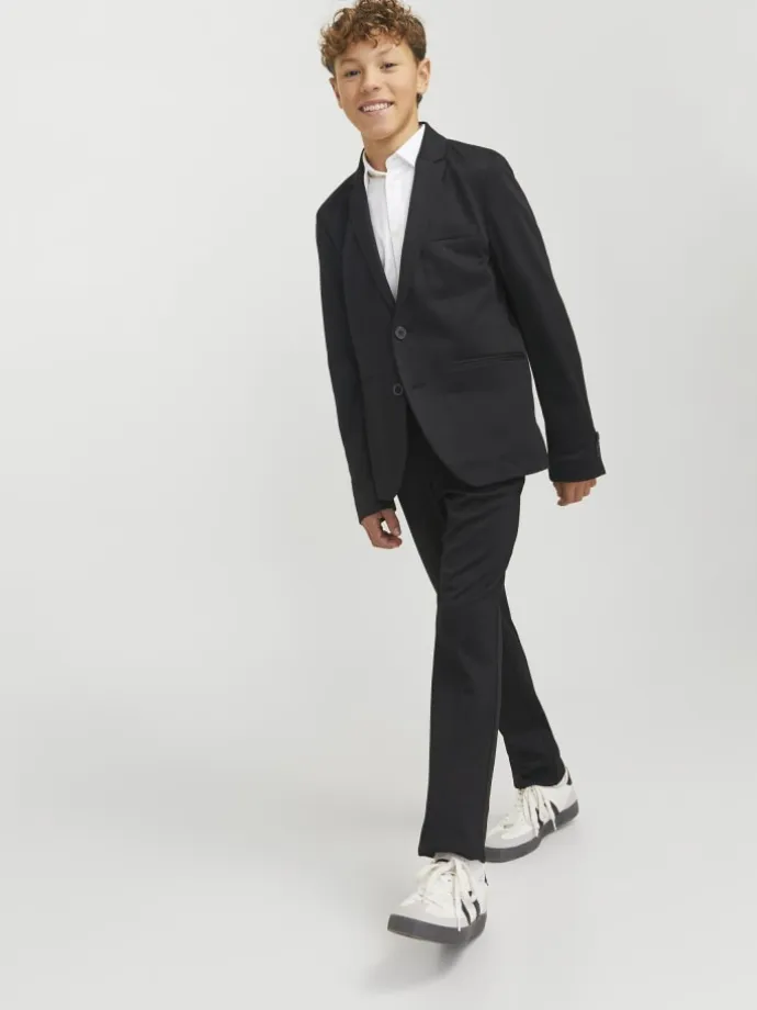 Einreihiger Blazer und Hose in Black