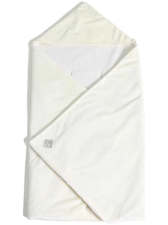 Einschlagdecke "Winter Wrap" in Creme - (L)85 x (B)85 cm