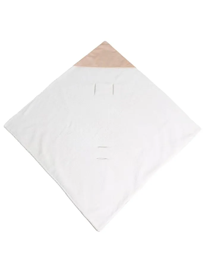 Einschlagdecke "Winter Wrap" in Beige - (L)85 x (B)85 cm
