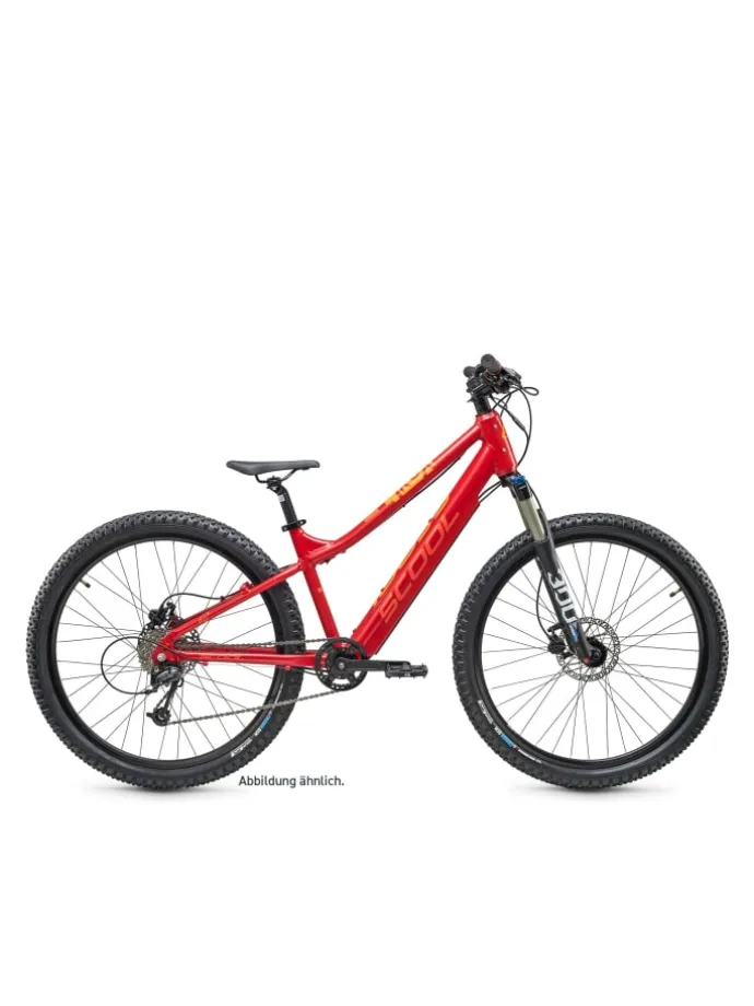 E-Kinderfahrrad - e-troX race 24 Zoll 9-Gang | ab 8 Jahre - Red/Orange