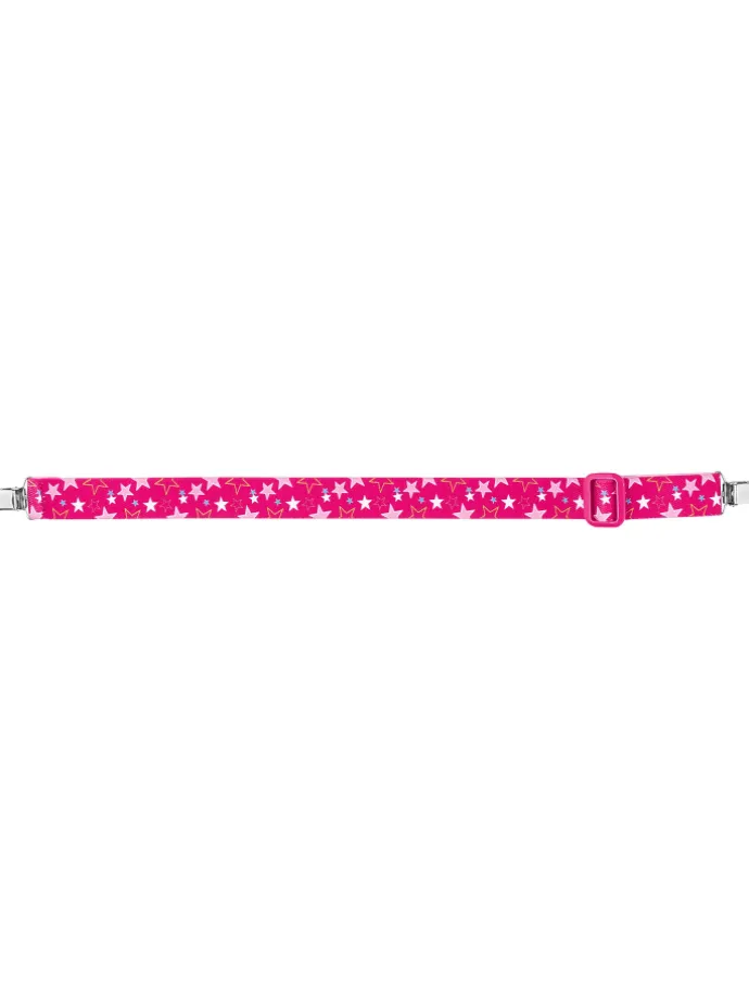 Elastik-Gürtel Clip Sterne in Pink