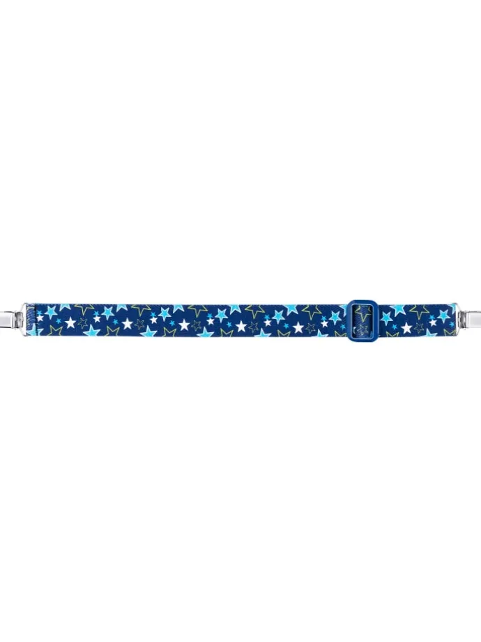 Elastik-Gürtel Clip Sterne in Blau
