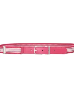 Elastik-Gürtel Ringel in Pink