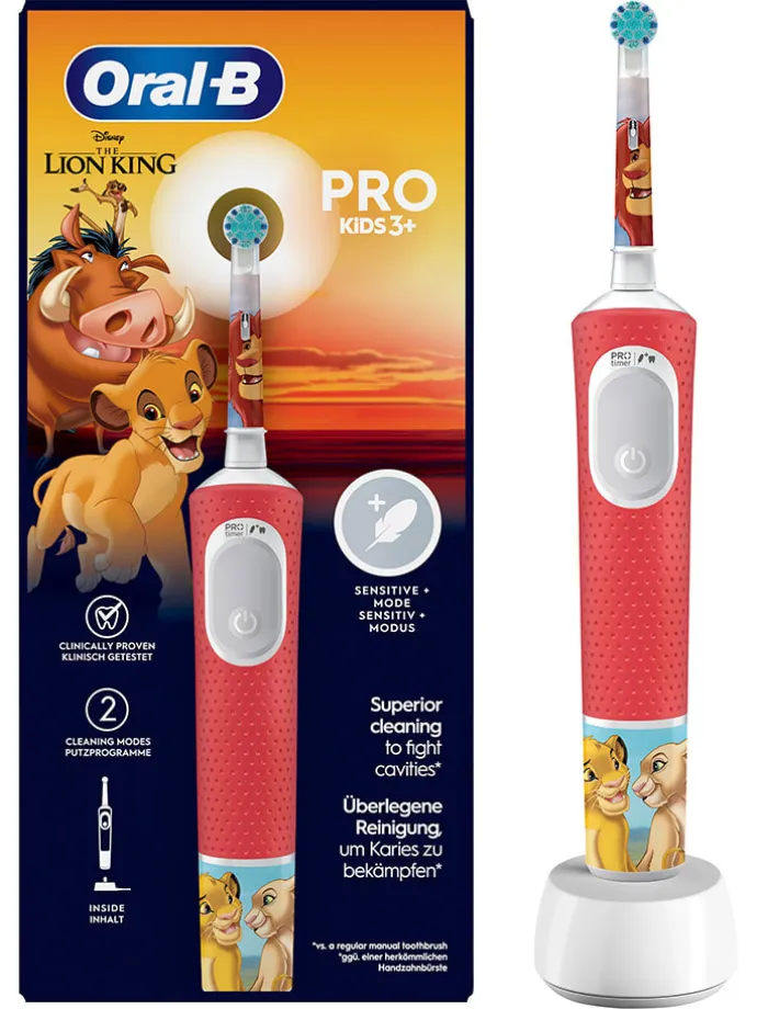 Elektr. Zahnbürste "Vitality Pro 103 König der Löwen" in Rot