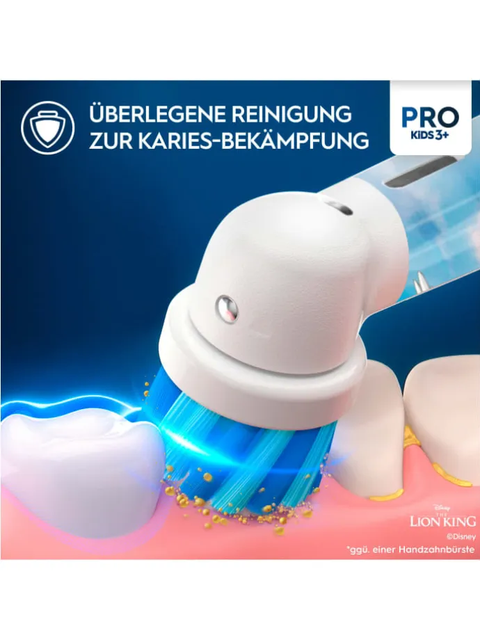 Elektrische Kinderzahnbürste "Vitality Pro Kids König der Löwen"+ Reiseetui