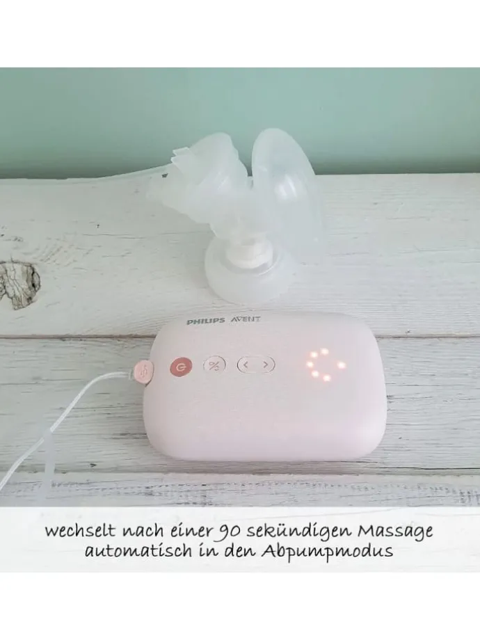 Elektrische Milchpumpe Natural Motion SCF395/31 in rosa