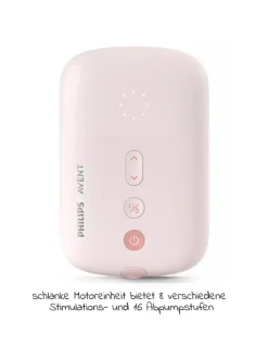 Elektrische Milchpumpe SCF395/31 + Gratis in rosa