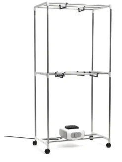 Elektrischer Wäschetrockner in Grau - (B)70 x (H)150 x (T)45 cm