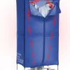 Elektrischer Wäschetrockner in Blau - (B)70 x (H)150 x (T)45 cm