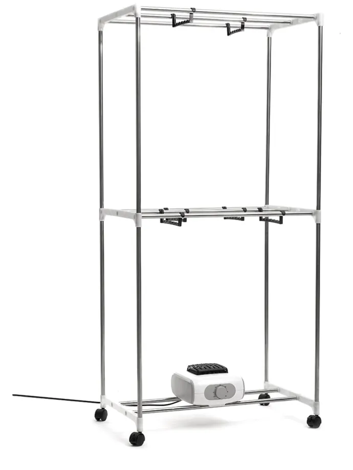 Elektrischer Wäschetrockner in Blau - (B)70 x (H)150 x (T)45 cm