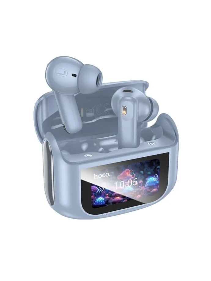 EQ21 TWS Kopfhörer ANC+ENC Touchscreen Case Blau