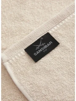 2er Handtuch-Set „Frottier-Kollektion Classic“, 50x100 cm in Sand