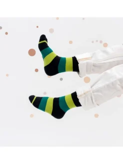 10er Pack Bunte Socken Estilo in JeansStreifen