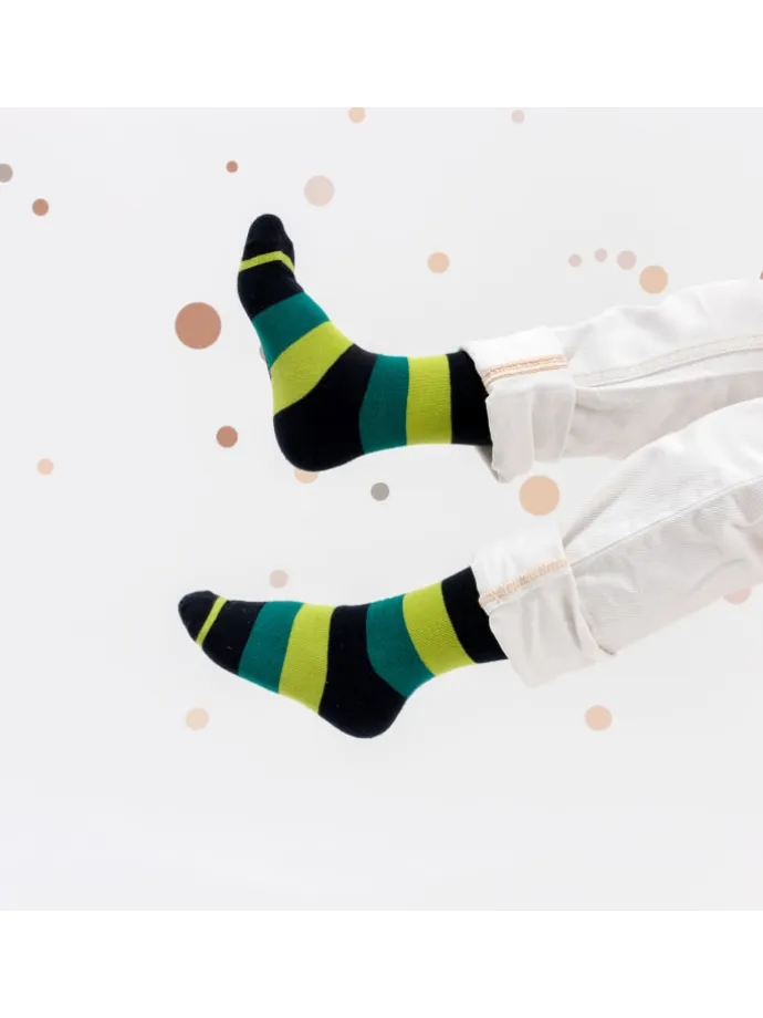 10er Pack Bunte Socken Estilo in JeansStreifen
