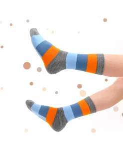 10er Pack Bunte Socken Estilo in JeansStreifen