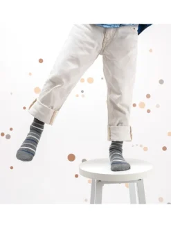 10er Pack Bunte Socken Estilo in JeansStreifen