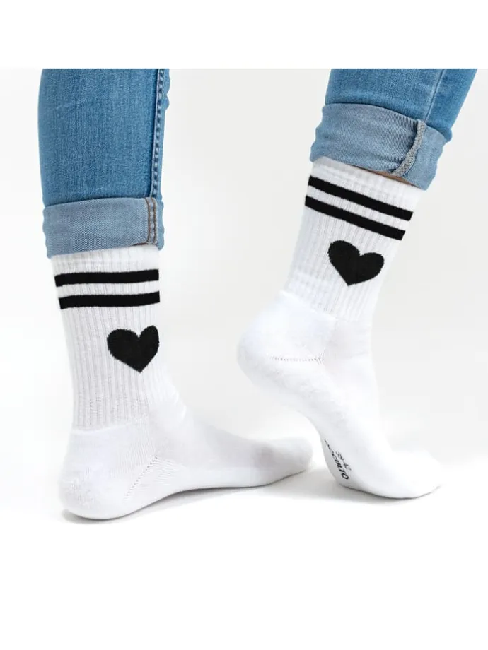 3er Pack Herz Tennis Socken Venus in Streifen
