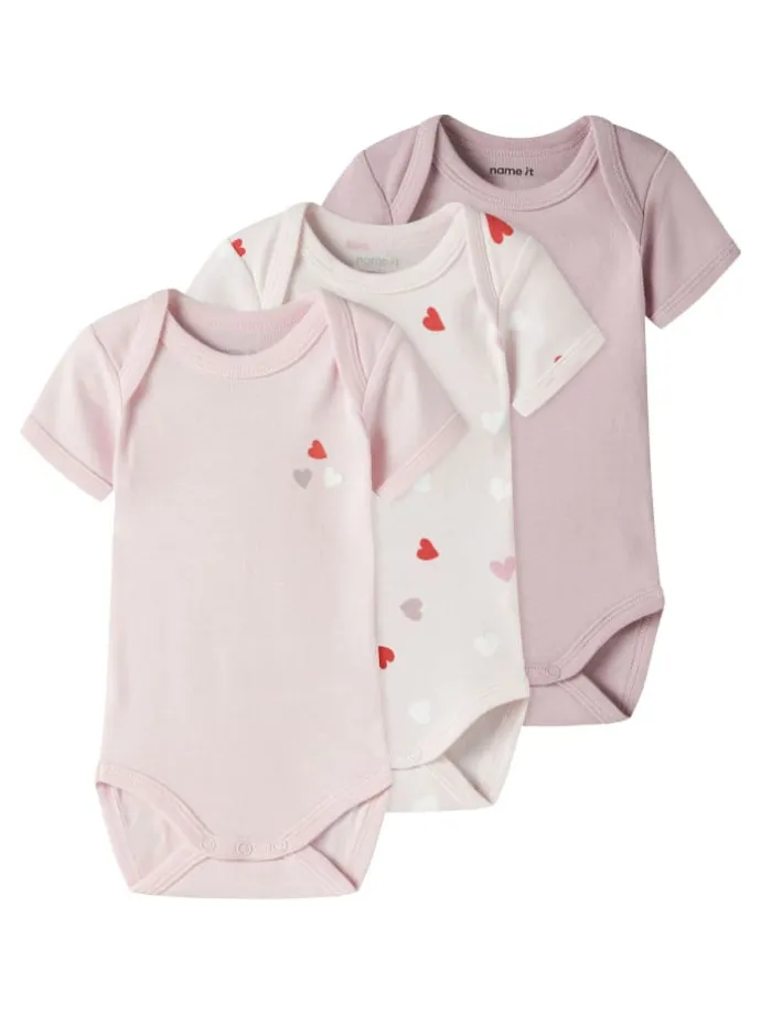 3er Pack Langarmbodys NBFBODY CARINARIA HEART in carinaria