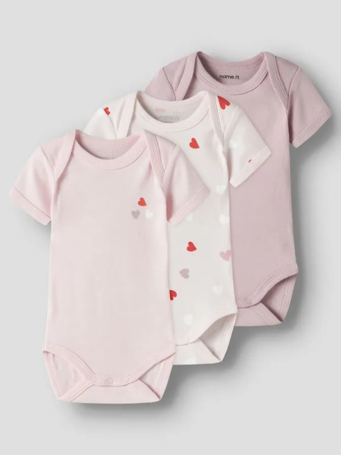 3er Pack Langarmbodys NBFBODY CARINARIA HEART in carinaria